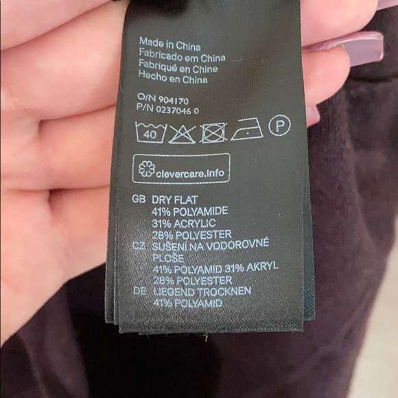 H&M Plum Fitted Sweater Dress - Picture 6 of 6